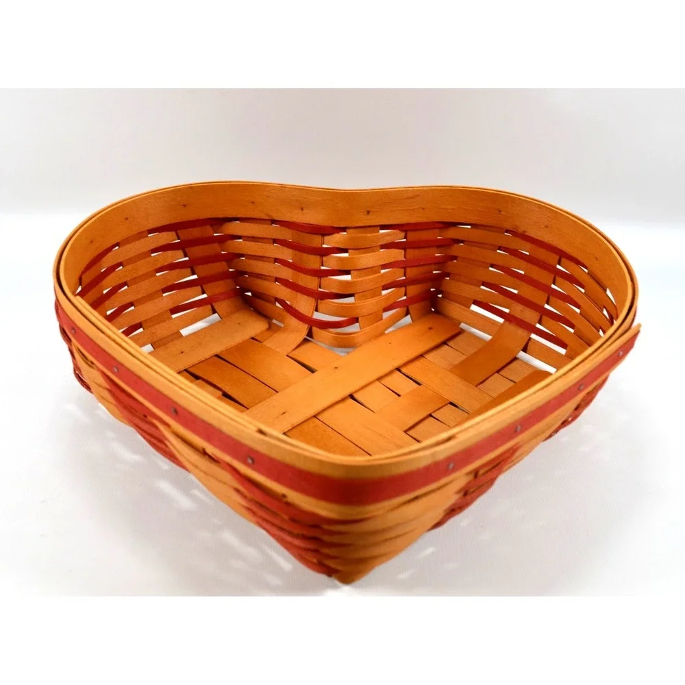 Longaberger 1999 Sweetheart Love Treasures Basket Cloth Liner 2 Clear Protectors